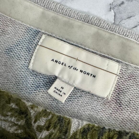 Anthropologie Angel of the North Floral Sweater M - Picture 6 of 7